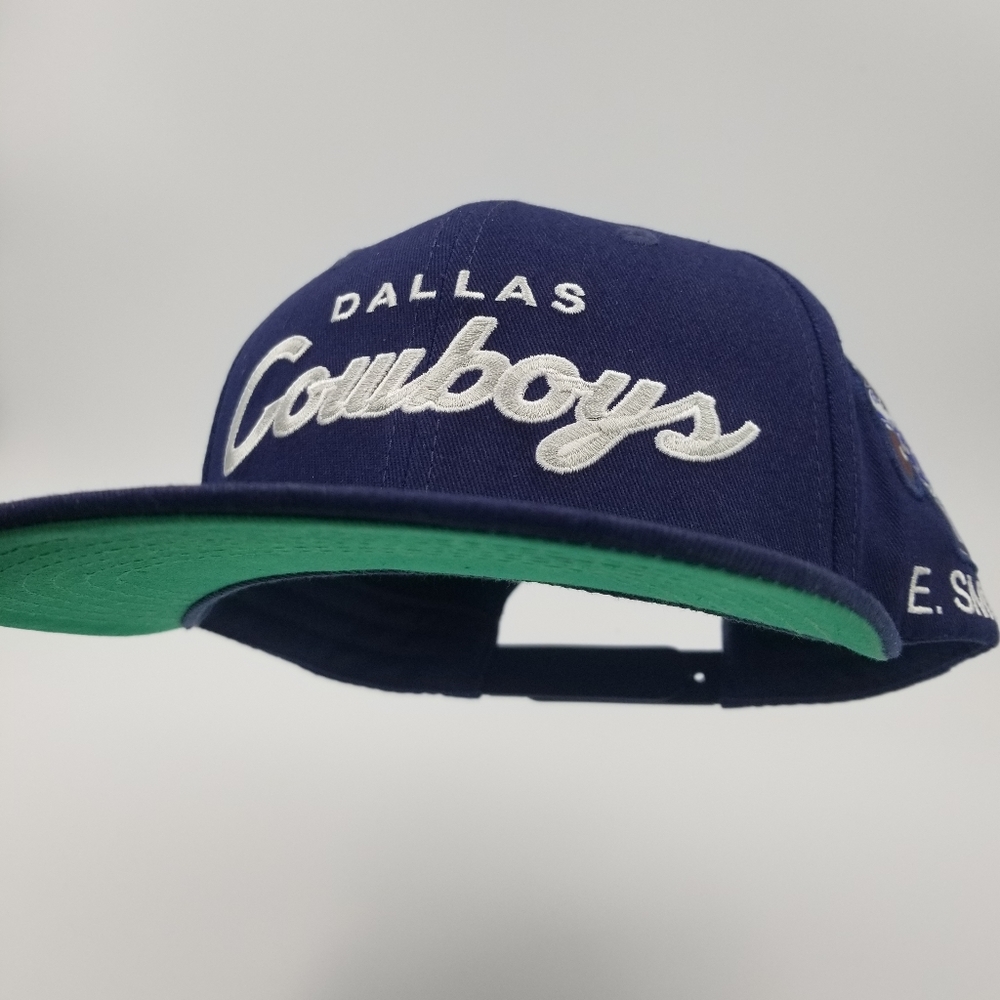 Dallas Cowboys Vintage Style Snapback Hat Emmitt Smith w/ Custom Patches
